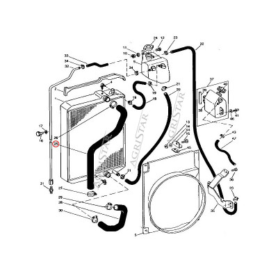 Wąż chłodnicy 7600,7700,7800,R95020