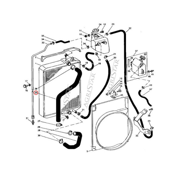 Wąż chłodnicy 7600,7700,7800,R95020