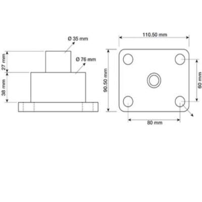 Czop Sworzeń zwrotnicy  John Deere AL172488 6620 6820, 6920 6830 6930 Valtra, Valmet n122 T132