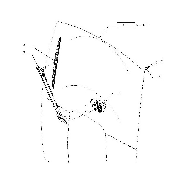 Silniczek wycieraczek Case JX New Holland TD 84346680, 47512620