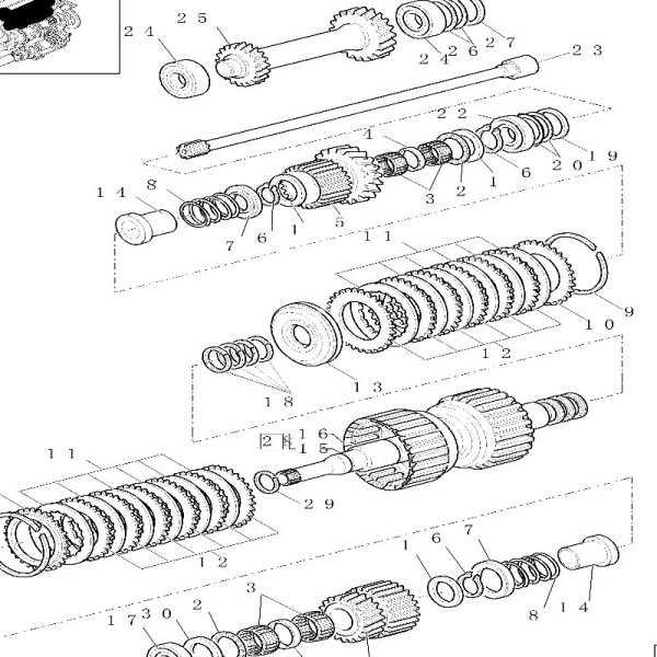 SKR7110 Getrieberollenlager 50x55x17 New Holland