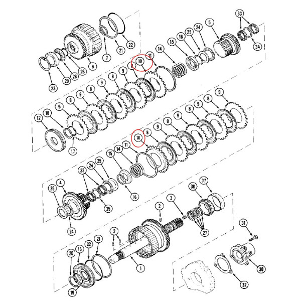 Płytka skrajna kosza sprzęgła case maxxum 5120, 5130, 5140, 5150 5250 MX100 MX110, MX120, MX135, MX150, MX170 A178020 1997122C1