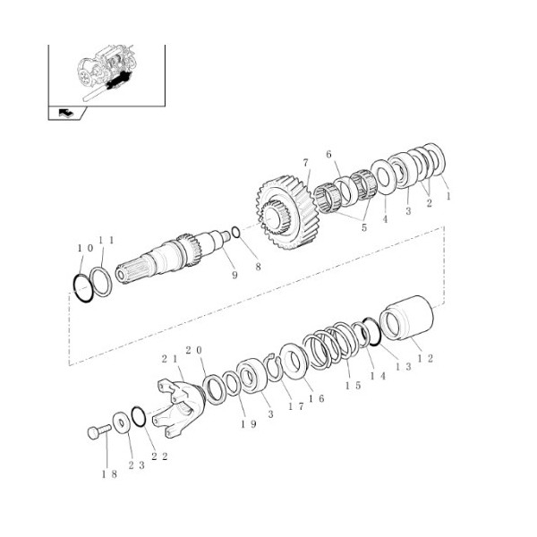 9968300, Łącznik piasta wału napędowego