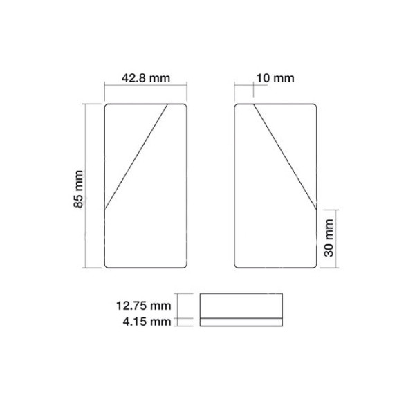 HAM3021 Zestaw klocków hamulcowych prostokątnych