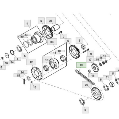 łańcuch DC39229 john deere