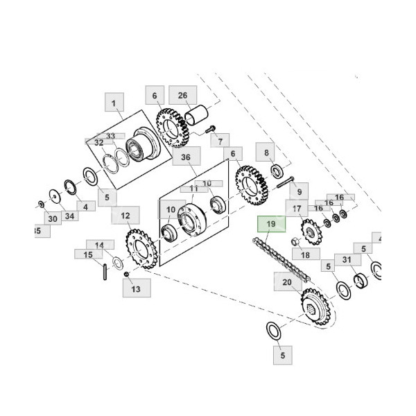 łańcuch DC39229 john deere
