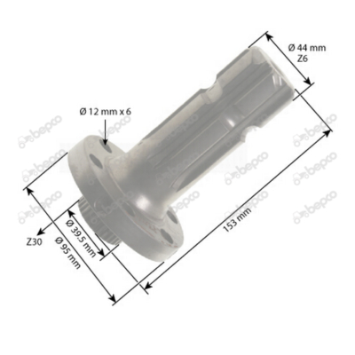 Końcówka wałka przekaźnika 926150220011 926150220010 716150220410 Fendt 927 939 Vario 309 310 311 312 411 412 512 514 515 711