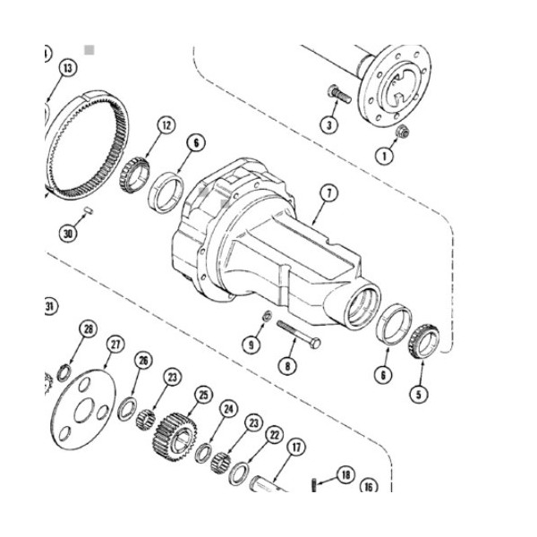 PON2054 Łożysko piasty koła (stary typ)