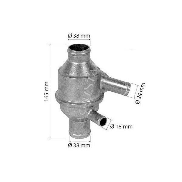 Termostat 75°C ciągnik Claas Renault MWM  120-54, 133-14, 133-54, 145-14, 145-54, 155-54  Fendt Farmer Favorit