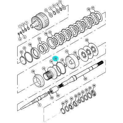 SKR2039 Kupplungskolbendichtung