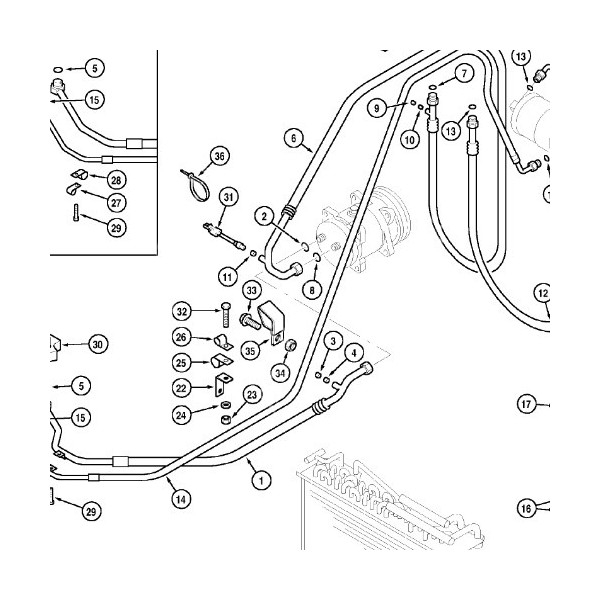 Czujnik wysokiego ciśnienia klimatyzacji M10x1,25 92038C1, 234921A1
