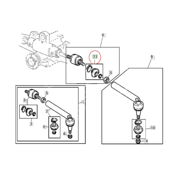 Mieszek osłona przegubu John Deere 1640 2040 2140 3140 6300 6400 6600 6800 6900 6610 6120 6820 AL177054
