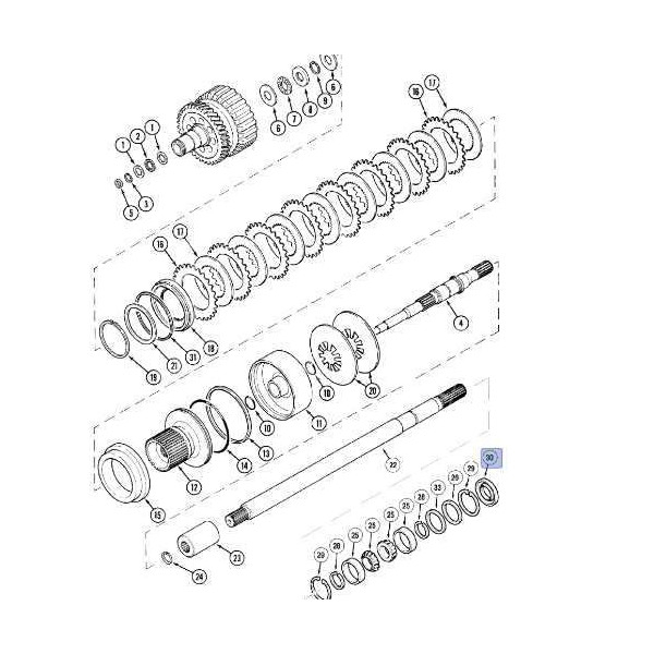 Simering Uszczelniacz  wału napędowego ze skrzyni case maxxum 5130 5140 5150 5250 mx135 84317371, A190135