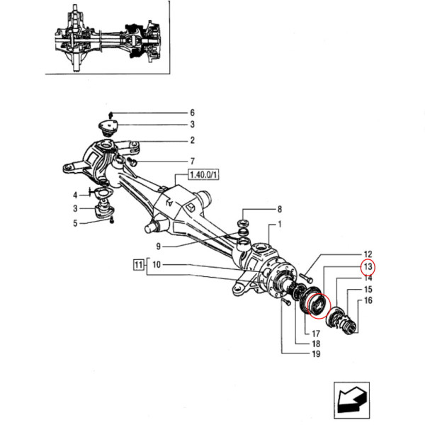 Łożysko piasty koła dyferencjału ataku case puma maxxum new holland t6 24903450 86018151, 73326331 , 87568699