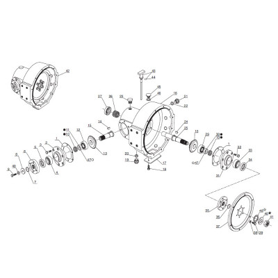 Kegelradwelle Manitou MT MLT 14z 26x61, 563790