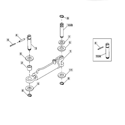 John Deere R116206 Drehwörterbuchstift