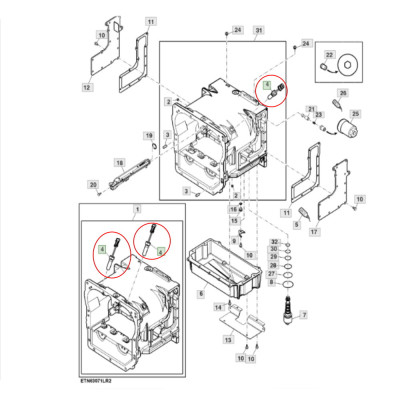 Czujnik prędkości, obrotów John Deere 6110R 6120R 6130R 6170R 6190R 8295R 8310R 8335R 8360R 8230 8330 8430 8530 RE295929