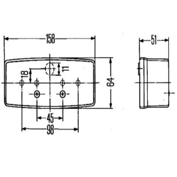 LAMPA PRZEDNIA LEWA kierunek hella