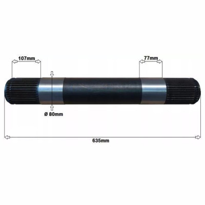 Wałek ramion podnośnika wał górny John Deere 6800 6900 6910 6810 7210 7410 7510 R126709