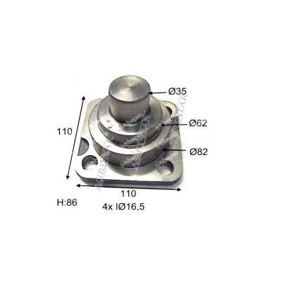 PON2844 Sworzeń zwrotnicy
Nr. porównawczy: T188444, 1987838, 0.900.0894.9, 35686700, L500819,S0641764