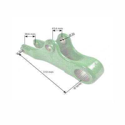 Zestaw ramion podnośnika John Deere 6100 6200 6300 6400 6500 6506 6600 L77718 L77719