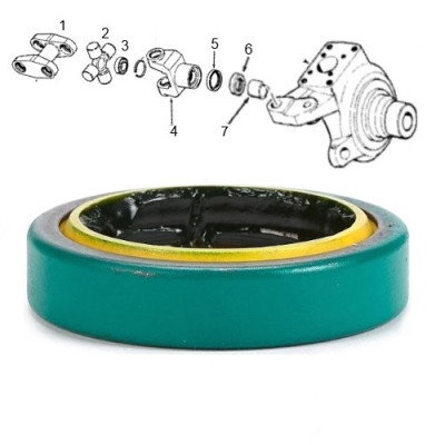 Uszczelniacz wałka półosi Case Magnum 7110 7120  7130 7140 7150 7210 7220 7230 7240 7250 MX180 MX200 mx220 MX24