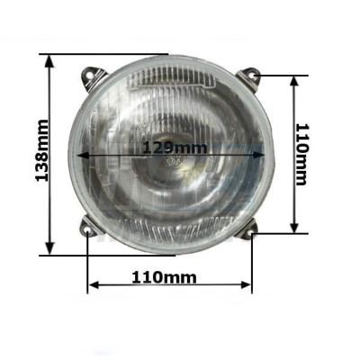 Lampa Klosz lampy przedniej John Deere 2030 2130 3030 3130 2040 2140 3040 3140 3640 1850 2850, 3050, 3350, 3650 2040