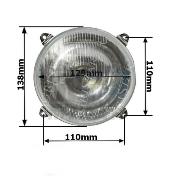 Klosz lampy przedniej john deere 3130 3140 3640 3650 2850