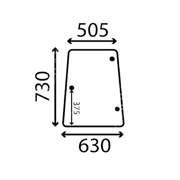 Szyba boczna lewa prawa John Deere 940 1040 1140 1550 1750 1850 1850N 2040 2040N 2250 2450 2650 2650N 2850 L61159