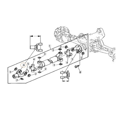 Widełki wąłu napędowego john deere AL111806