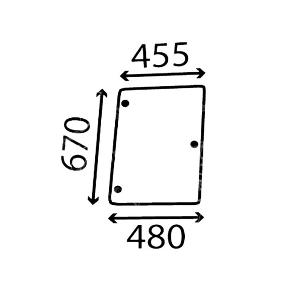 Szyba boczna lewa Case CS80 CS90 CS100 CS110 CS120 CVX1135 1145 1155 1170 1190 New Holland TVT 1-34-671-084