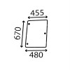 Szyba boczna prawa Case CS80 CS90 CS100 CS110 CS120 CVX1135 1145 1155 1170 1190 New Holland TVT 1-34-671-085