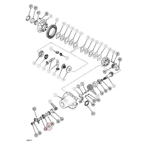 Uszczelniacz wałka ataku Case Magnum 7140 7210, 7220, 7230, 7240, 7250 MX180, MX200, MX220, MX240 MX285 87324559