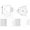 ELE3019 Alternator 14V 95A