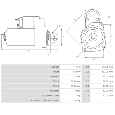 0001358046 Rozrusznik Case 745 845 946 1046 1246 1055 1255 1455 1056 856 956XL