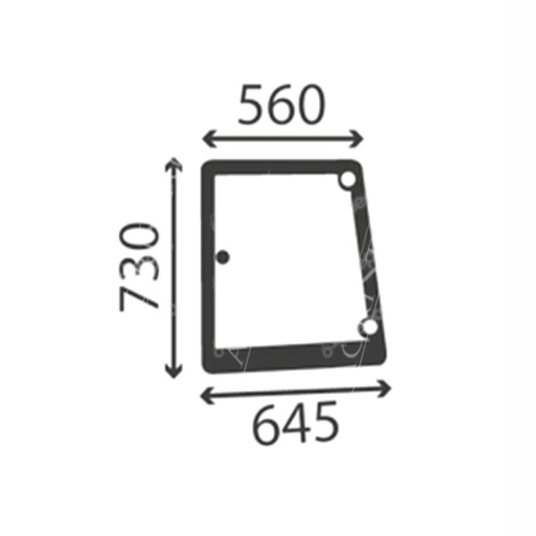 Szyba boczna lewa New Holland T5030 T5040 T5060 TL100 TL90 TL100A TL90A TM135 TM150 TM165 TS 5182189