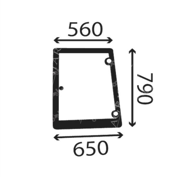 Szyba boczna lewa Case MXM120 MXM130 MXM140 MXM190 New Holland TS90 TS100 TS110 TS115 82009813 83995322