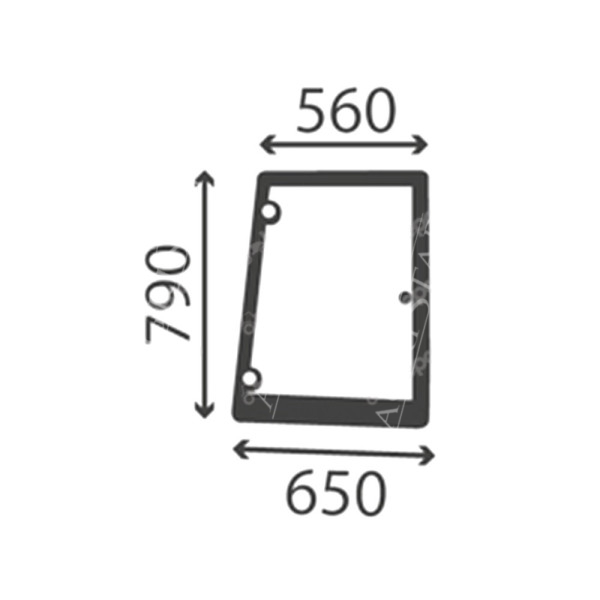 Szyba boczna prawa Case MXM120 MXM130 MXM140 MXM190 New Holland TS90 TS100 TS110 TS115 83995321 82009812