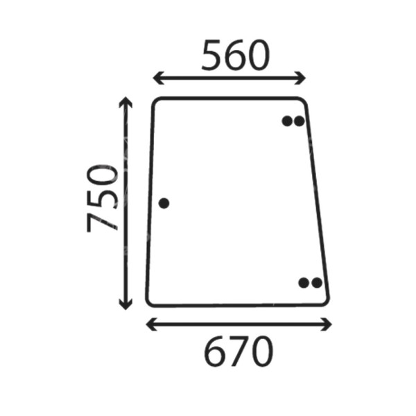 Szyba boczna Fendt Farmer 300LSA 304LSA 305LSA 306LSA 308LSA 309LSA 310LSA 311LSA 312LSA 178810110050