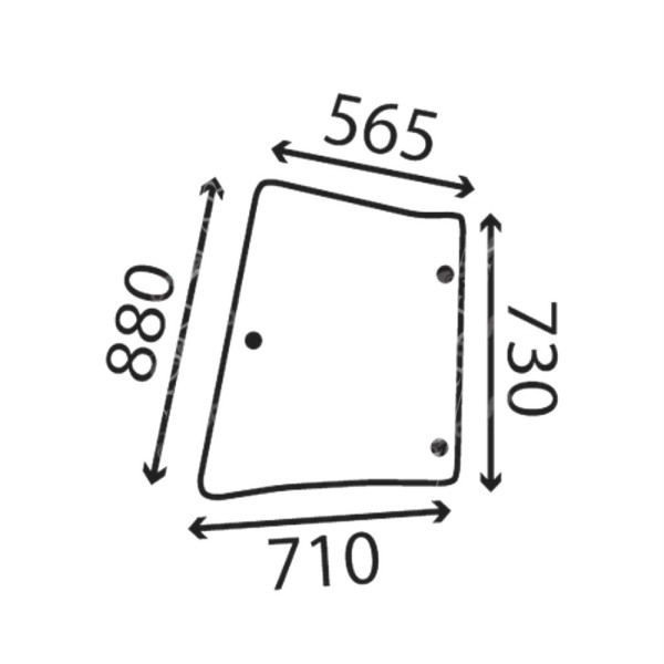 Szyba boczna tylna lewa Claas Renault Ares 540 550 610 620 630 640 710 715 720 735 815 546 556 616 636 656 696 7700048326
