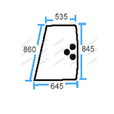 Szyba boczna L/P Renault 103-14 103-54 110-14 110-54 133-54 80-12 80-14 85-14 75-34 7700007514 7700016530 7700061126