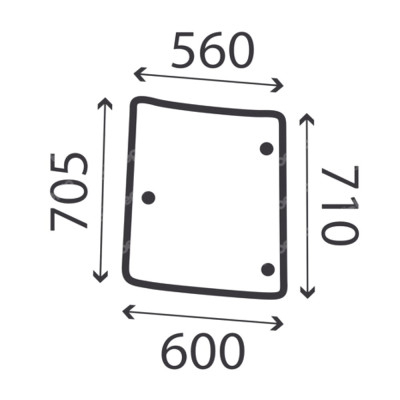 Szyba boczna lewa case JX55 JX60 JX65 JX70 JX75 JX80 JX85 JX90 JX95 new holland TD5040, TD5050 td90d td95d 5089600