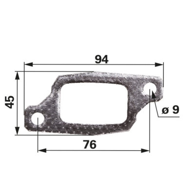 Uszczelka kolektora wydechowego Same
RowCrop 100,
Rubin   Silver 180,
Supertitan,
Titan