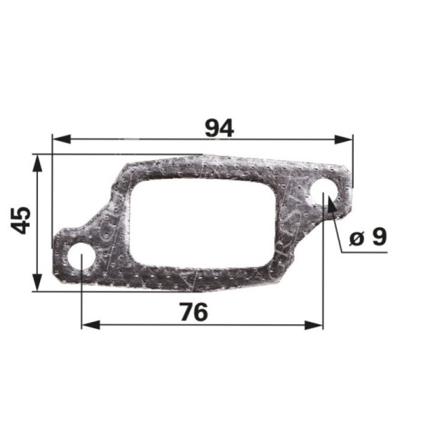 Uszczelka kolektora wydechowego Same
RowCrop 100,
Rubin   Silver 180,
Supertitan,
Titan