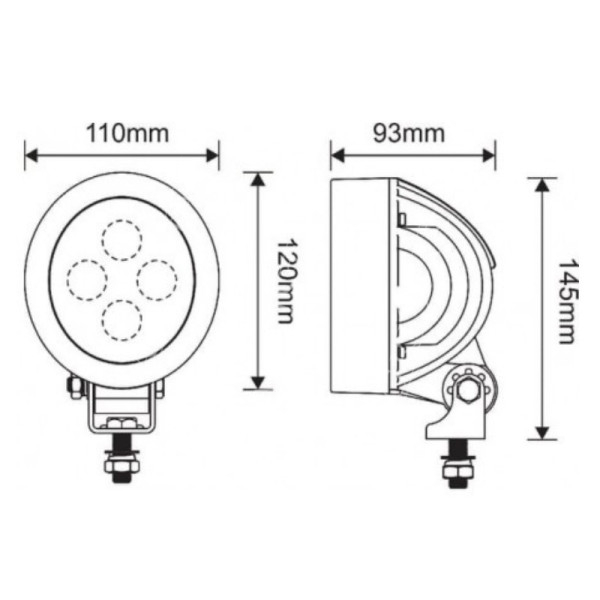 ELE1455 Lampa robocza LED 4000Lum