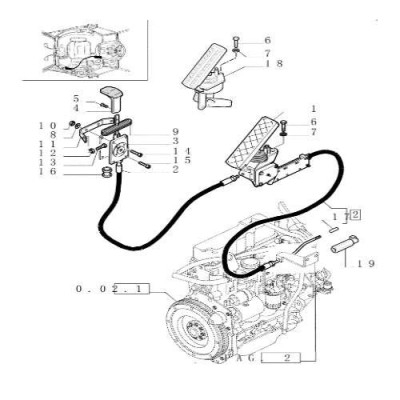 Linka gazu New Holland 2382mm New Holland 675 555 FB90
LB115, LB110 85821324, 85817689, 85826303