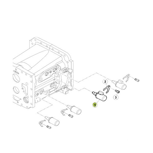 Massey Valtra Verteilergetriebe Magnetventil