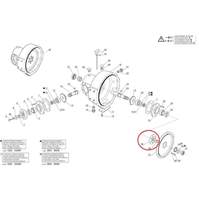 Manitou 550620 Kegelradnabenflansch
