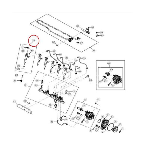 Wtryskiwacz wtrysk paliwa kompletny John Deere 6330 6430 6830 6930 6425 RE530362 RE531209 RE546784 DZ100212 4045H PowerTech 6068