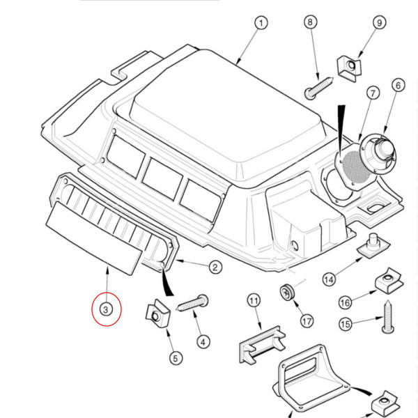 Filtr kabinowy gąbka Case MX80C MX90C MX100 MX100C MX110 MX120 MX135 MX150 MX170 CX50 CX60 CX70 CX80 CX90 CX100 253210A1